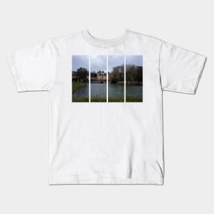 The castle of Sercy is a 12th-century castle in the Bourgogne-Franche-Comte. Cloudy winter day Kids T-Shirt